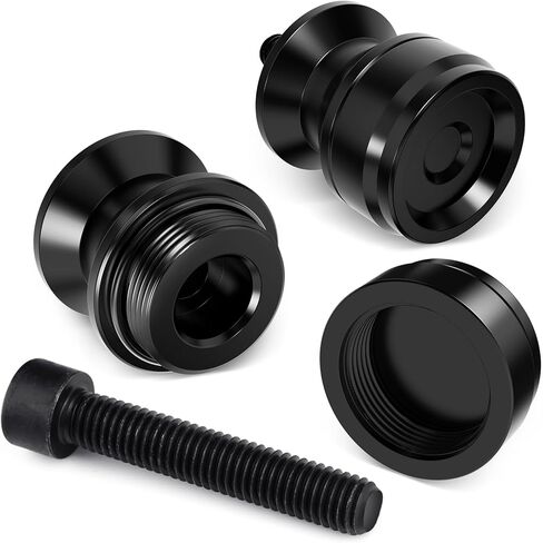 Benlari 8MM Swingarm Spools Sliders Stand Universal M8 Black Fit for CBR 600 F2 F3 F4 F4i CBR600RR CBR1000RR GSXR600 GSXR750 GSXR1000 GSXS750 SV650 ZX6R ZX10R Z650 Z900 Z1000 EX400 EX650 Daytona (8MM) in Saudi Arabia