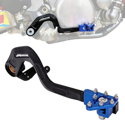 JFG RACING Dirt Bike Rear Brake Foot Pedal,CNC Aluminum Motorcycle Foot Lever for DRZ400SM 2005-2024/DRZ400 2000-2004/DRZ400S 2000-2024/DRZ400E 2000-2007-Gold in Saudi Arabia