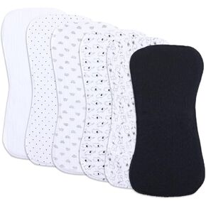 6 Pack Cotton Baby Burp Cloths Extra Absorbent Soft for Baby Boys and Girls (Pink02) in Saudi Arabia