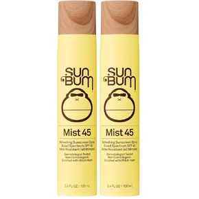 رذاذ الوجه الواقي من الشمس SPF 45 الأصلي من صن بوم | نباتي وهاواي 104 متوافق مع قانون الشعاب المرجانية (خالي من الأوكتينوكسات والأوكسيبنزون) واقي من الشمس مرطب واسع النطاق للأشعة فوق البنفسجية الطويلة والمتوسطة مع بندق الساحرة | 3.4 أوقية in Kuwait