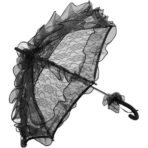 Yosoo Lace Wedding Umbrella, Handcrafted Lace Parasol for Bridal Party, Elegant Photography Prop with Comfortable Grip, Suitable for Most Scenes, Household Usage in Kuwait