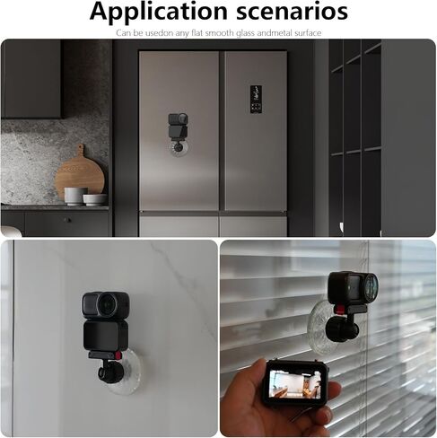 ملحقات صغيرة لتركيب كأس الشفط في السيارة DJI Osmo Nano، مع قاعدة محول مغناطيسية سريعة الفك داخل لوحة القيادة ومرفق حامل ماص زجاجي مفرغ in Kuwait
