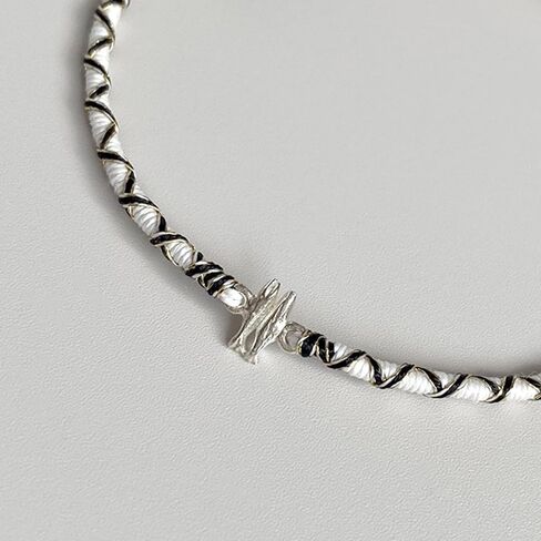 Always Dragon Black&White Handmade Couple Wish Bracelet 11 inches in Saudi Arabia
