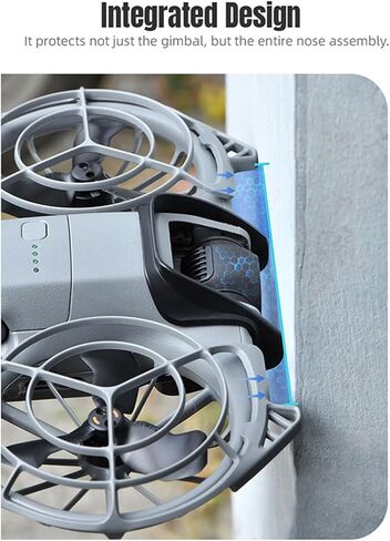 واقي ممتص للصدمات لملحقات DJI NEO2، ومحور مضاد للتصادمات وعدسة الكاميرا، وشريط ممتص للصدمات سريع التحرير لطائرة DJI Neo 2 بدون طيار، أسود in Kuwait
