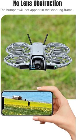 واقي ممتص للصدمات لملحقات DJI NEO2، ومحور مضاد للتصادمات وعدسة الكاميرا، وشريط ممتص للصدمات سريع التحرير لطائرة DJI Neo 2 بدون طيار، أسود in Kuwait