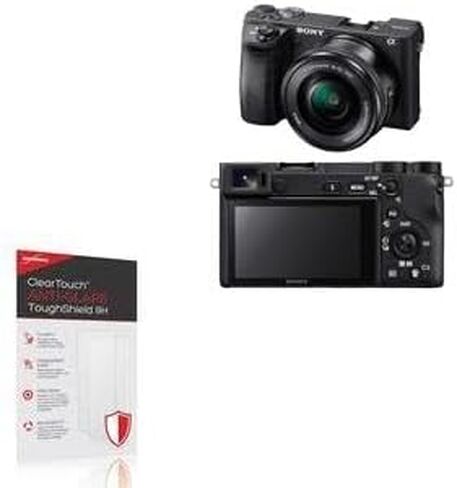 واقي شاشة BoxWave متوافق مع هاتف Sony Alpha a6500 - ClearTouch مضاد للوهج ToughShield 9H (عبوتان)، واقي شاشة مرن متين مضاد للتوهج 9H in Kuwait