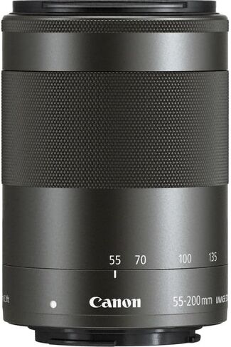 Canon EF-M 55-200mm f/4.5-6.3 هي حزمة عدسات STM | تكبير تليفوتوغرافي صغير الحجم APS-C مع تثبيت بصري للصورة وتركيز تلقائي سلس STM | رائعة للحياة البرية والرياضة (9517B002) + مجموعة الفلتر + المزيد in Kuwait