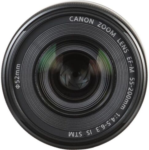 Canon EF-M 55-200mm f/4.5-6.3 هي حزمة عدسات STM | تكبير تليفوتوغرافي صغير الحجم APS-C مع تثبيت بصري للصورة وتركيز تلقائي سلس STM | رائعة للحياة البرية والرياضة (9517B002) + مجموعة الفلتر + المزيد in Kuwait