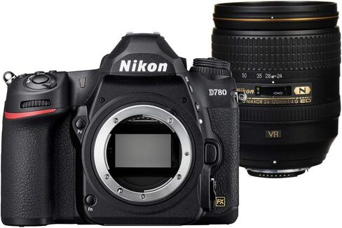 هيكل كاميرا Nikon 1619 D780 الرقمية SLR بصيغة FX مع عدسة AF-S NIKKOR مقاس 24-120 مم f/4G ED (متجددة) in Kuwait