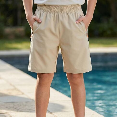 Boys Athletic Shorts Moisture Wicking Comfort Boys Shorts for Active Play Gym Sports School Casual Daily Wear for Boys in Saudi Arabia