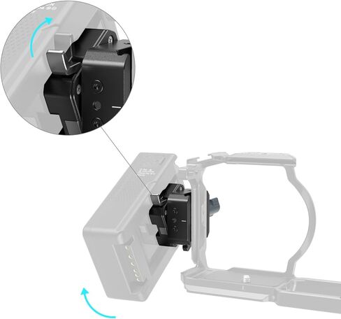 لوحة بطارية SmallRig V Mount، مجموعة لوحة تثبيت البطارية على شكل V للوحة Arca-Swiss/سكك حديد الناتو، تصميم قفل على شكل V قابل للتدوير، تشغيل الكاميرا دون عائق، خفيف الوزن لبطارية V-Mount in Kuwait