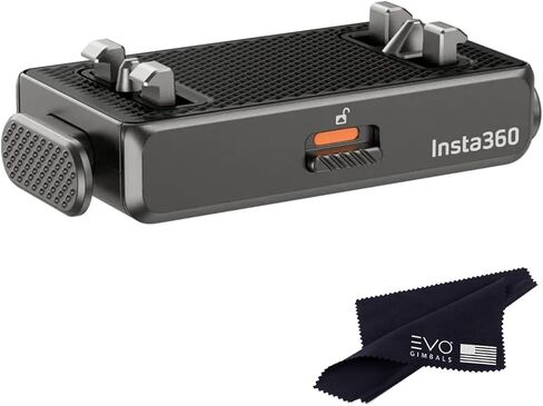حامل Insta360 X5/X4 Air سريع التحرير (الإصدار الجديد)، أرفع بنسبة 48%، غير مرئي تمامًا أثناء التصوير، نقطة تثبيت 1/4 بوصة، متوافق مع الحوامل الثلاثية القياسية والملحقات in Kuwait