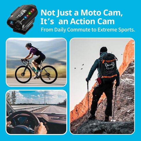 MUFU V40T Dual 2K Helmet Camera Bundle with Multi-Mount Accessory Kit (2 Items) in Kuwait