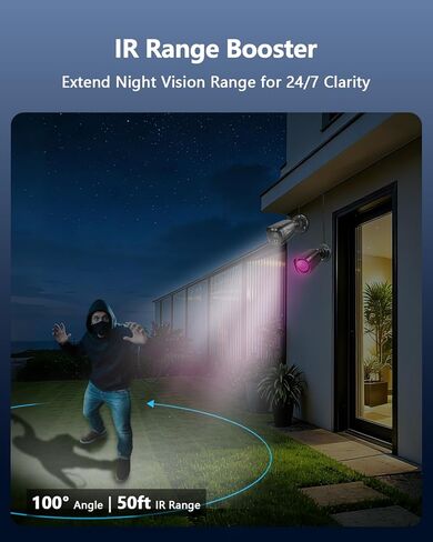 OOSSXX IR Illuminator Light ضوء الكاشف بالأشعة تحت الحمراء لكاميرات الأمن الخارجية in Kuwait