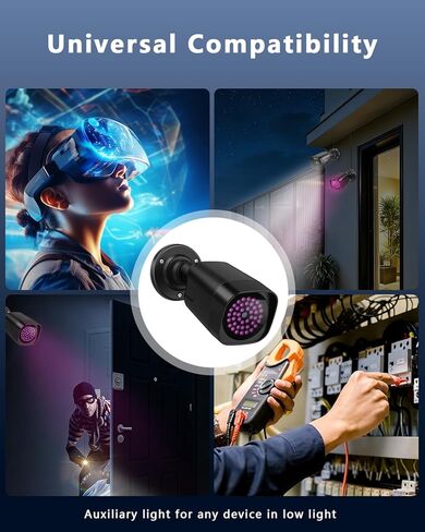 OOSSXX IR Illuminator Light ضوء الكاشف بالأشعة تحت الحمراء لكاميرات الأمن الخارجية in Kuwait