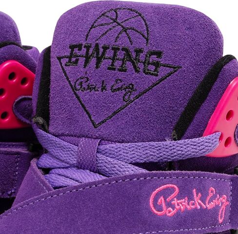 أحذية Ewing Patrick Athletics Rogue الرياضية - أرجواني/وردي/أسود، حذاء كرة سلة عالي الأداء، مقاس 10 in Kuwait