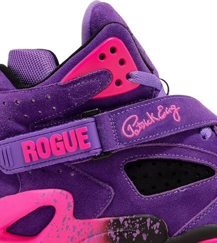 أحذية Ewing Patrick Athletics Rogue الرياضية - أرجواني/وردي/أسود، حذاء كرة سلة عالي الأداء، مقاس 10 in Kuwait