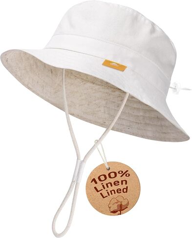 Baby Sun Hat for Boy Girl Toddler Summer Bucket Hat Kids Sun Protection Beach Hat Cotton Baby Hats in Saudi Arabia