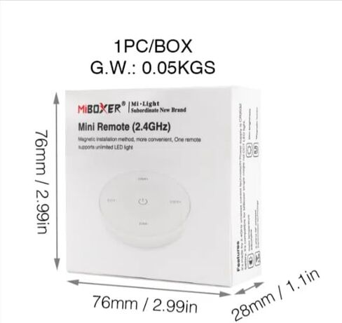 طقم التحكم عن بعد MLR1 Mini Single Color LED Controller & K3S White Rotating Wheel Remote Bundle (24V 400W IP67 LED Driver + 24V COB LED Strip 480LED/m CRI90 3000K أبيض دافئ) in Kuwait