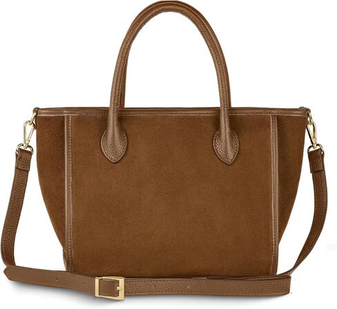 Suede Leather Top-Handle Bag in Saudi Arabia
