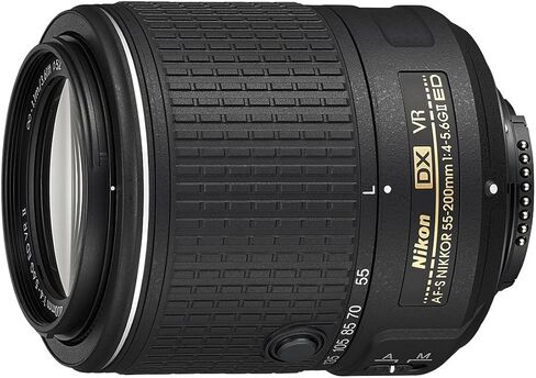 عدسة نيكون AF-S DX NIKKOR مقاس 55-200 مم f/4-5.6G ED VR II - صندوق أبيض (جديد) in Saudi Arabia