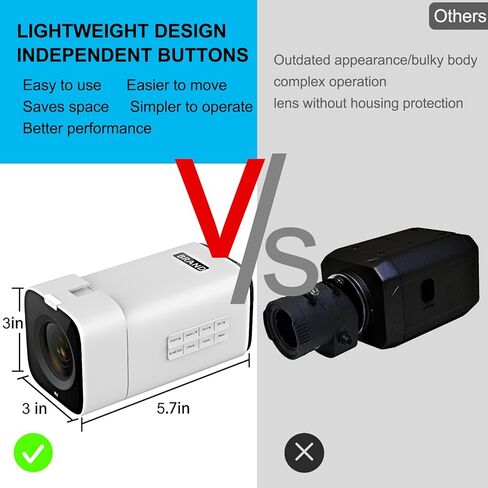 كاميرا مربعة، كاميرات رصاصة 20X، نظام كاميرا 4K مع ميكروفون USB/SDI مع أزرار تشغيل، يدعم جهاز التحكم عن بعد بالأشعة تحت الحمراء والتحكم IP للبث الاحترافي والتدريس والاجتماعات in Kuwait