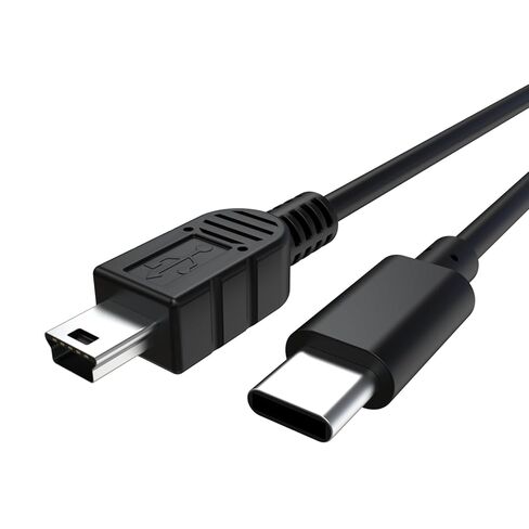 كابل USB صغير إلى النوع C، سلك شحن كابل تاريخ USB C إلى USB صغير متوافق مع GoPro Hero 3+، وحدة تحكم PS3، مشغل MP3/MP4، كاميرا داش، كاميرا رقمية، جهاز استقبال GPS، أجهزة المساعد الرقمي الشخصي والمزيد (5 أقدام) in Kuwait