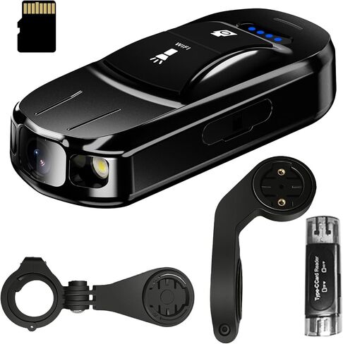 Mini Vlogging Camera with Gravity Anti-Shake & G-Sensor, 7H Loop Recording Waterproof Action Cam for Bike Cycling Sports Travel, 2000mAh Pocket Video Recorder for Youtubers Content Creators in Kuwait