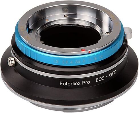 محول مزدوج لتركيب العدسات Fotodiox Pro متوافق مع عدسات Deckel Bayonett DKL Mount SLR وCanon EOS (EF/EF-S) D/SLR لأنظمة الكاميرا الرقمية بدون مرآة Fujifilm G-Mount GFX (GFX 50S والمزيد) in Kuwait