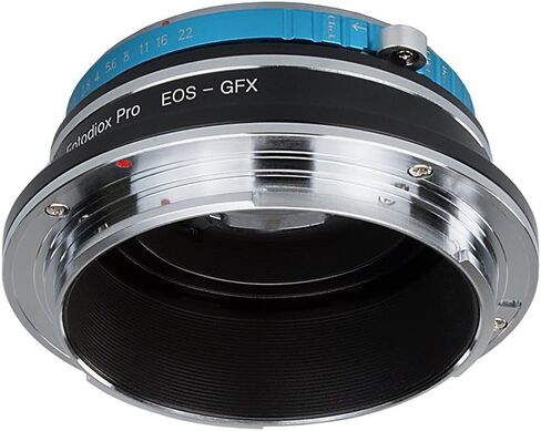 محول مزدوج لتركيب العدسات Fotodiox Pro متوافق مع عدسات Deckel Bayonett DKL Mount SLR وCanon EOS (EF/EF-S) D/SLR لأنظمة الكاميرا الرقمية بدون مرآة Fujifilm G-Mount GFX (GFX 50S والمزيد) in Kuwait