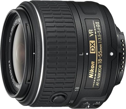 عدسة نيكون AF-S DX NIKKOR مقاس 18-55 مم F/3.5-5.6 G VR II # 2211 - (متجددة) in Kuwait