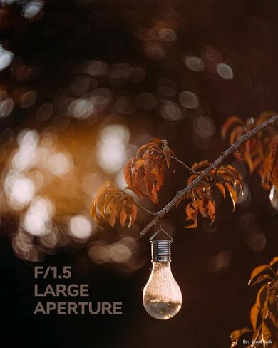 عدسة TTArtisan 75 مم F1.5 بإطار كامل Swirly Bokeh Magic ذات فتحة كبيرة لكاميرا M42 Mount باللون الأسود in Kuwait