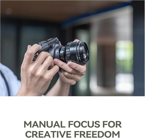 عدسة TTArtisan 75 مم F1.5 بإطار كامل Swirly Bokeh Magic ذات فتحة كبيرة لكاميرا M42 Mount باللون الأسود in Kuwait