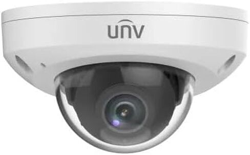 كاميرا Uniview Tech IPC312SB-ADF28K-I0 2MP HD LightHunter WDR شبكة خارجية فائقة 265 PoE مع عدسة ثابتة 2.8 مم، معدنية in Kuwait