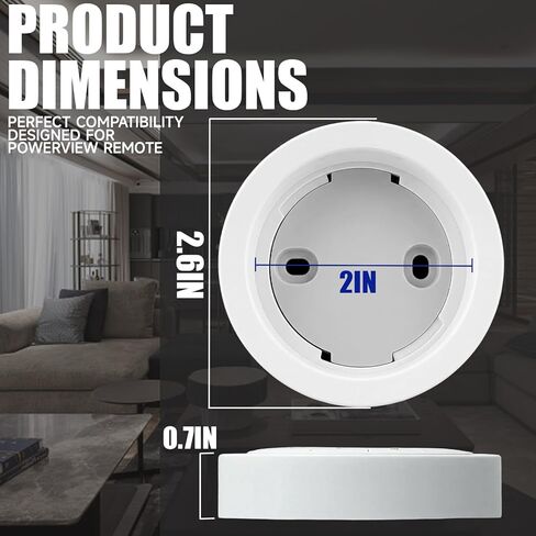 حامل تثبيت على الحائط للتحكم عن بعد لمحطة Hunter Douglas PowerView Generation 2 لقاعدة تثبيت السطح الجزء الوحيد (أبيض) in Kuwait