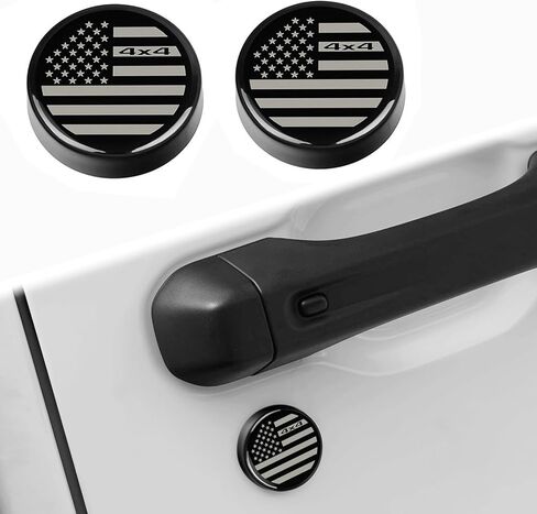 3 PCS Keyhole Covers for 2018-2025 2026 Jeep Wrangler JL and Gladiator JT Accessories Strong Magnetic Keyhole Door Lock Cover Protector Black in Saudi Arabia