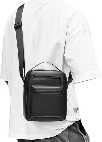 حقيبة Crossbody للرجال ، محفظة Mini Man ، حقيبة كتف رسول السفر للرجال ، أكياس جانبية صغيرة للرجال in Kuwait
