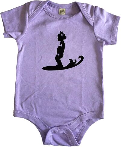 بدلة قطعة واحدة للرضع من Cruisin' Girl Surfing Baby Wave مصنوعة من القطن بنسبة 100% in Kuwait