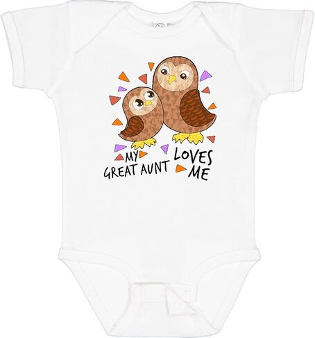 inktastic My Great Aunt Loves Me- Cute Owl Family Baby Bodysuit in Saudi Arabia