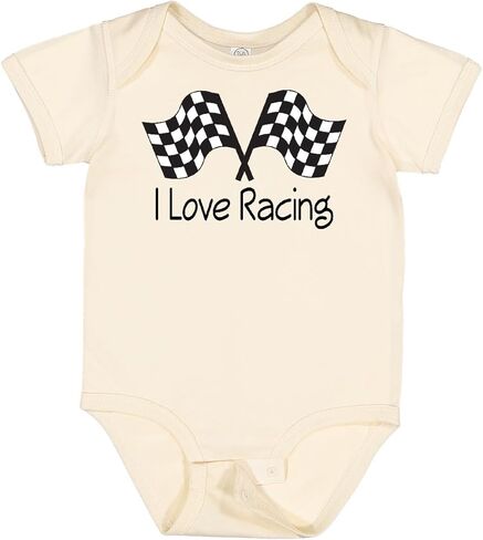 inktastic I Love Racing Baby Bodysuit in Kuwait