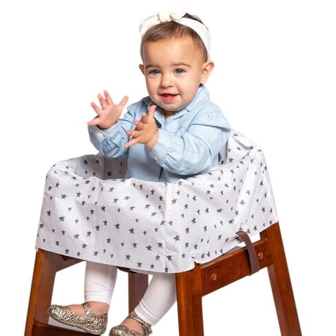 J.L. Childress Disney Baby by Disposable Restaurant High Chair Cover Individually Wrapped for Travel Convenience, Mickey and Minnie, 12 Count in Saudi Arabia