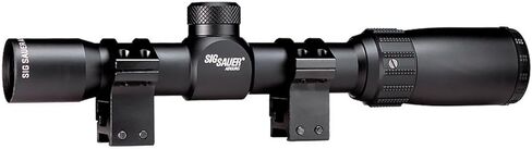 SIG SAUER AIR T4 1-4x24mm أنبوب ألومنيوم 1 بوصة متين قابل للتعديل يهدف إلى نطاق مسدس الهواء Airsoft، شبكاني Mil-Dot، حلقات نطاق Picatinny متضمنة in Kuwait