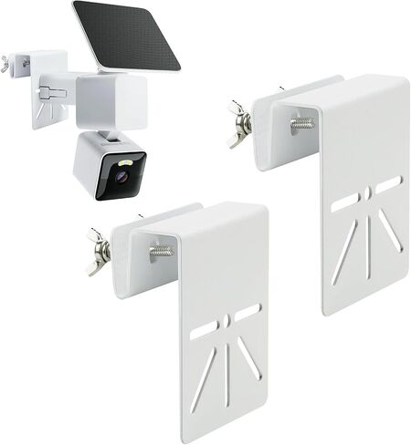 2 حزمة مزراب جبل متوافق مع WYZE Solar Cam Pan، بدون مثقاب كاميرا تثبيت معدنية كاميرا الأمن تصاعد قوس لاستخدام مزراب في الهواء الطلق in Kuwait