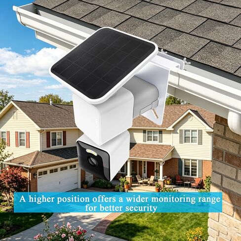 2 حزمة مزراب جبل متوافق مع WYZE Solar Cam Pan، بدون مثقاب كاميرا تثبيت معدنية كاميرا الأمن تصاعد قوس لاستخدام مزراب في الهواء الطلق in Kuwait