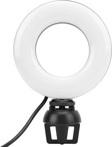 YT - ضوء ملء LED دائري 48 4 بوصة، ضوء ملء LED محمول للاجتماع عبر الإنترنت وتصوير مدونة فيديو، درجة حرارة لون قابلة للتعديل 3200-6500 كلفن مع مشبك قوي للكمبيوتر in Kuwait