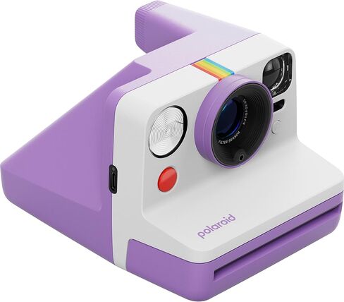 كاميرا بولارويد Now Generation 3 i-Type الفورية (أرجوانية) مع حزمة بدء تشغيل الأفلام ذات 8 ألوان i-Type + كابل شحن وقطعة قماش للتنظيف in Kuwait