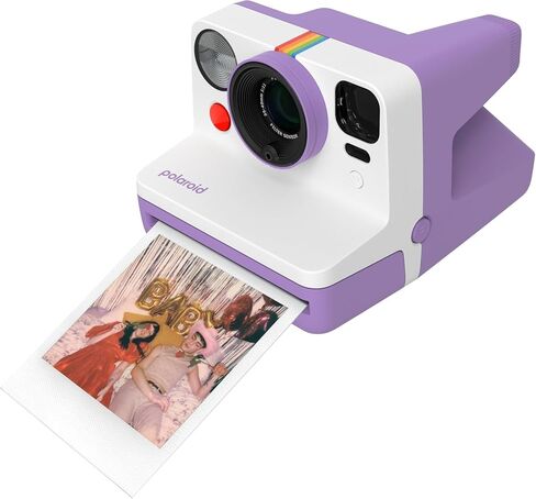 كاميرا بولارويد Now Generation 3 i-Type الفورية (أرجوانية) مع حزمة بدء تشغيل الأفلام ذات 8 ألوان i-Type + كابل شحن وقطعة قماش للتنظيف in Kuwait