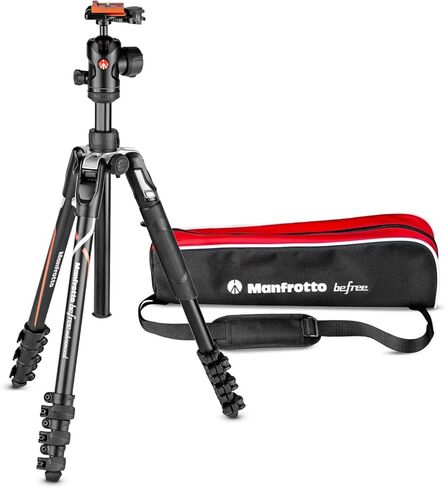 Manfrotto Befree Advanced Camera Tripod Kit Compatible with Sony Alpha7 and Alpha9 Cameras, Tripod Travel Kit with Ball Head and Lever Closure, Aluminum Tripod for Camera Accessories in Saudi Arabia