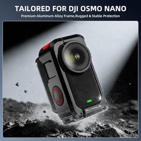 حامل تثبيت مغناطيسي لـ DJI Nano، قاعدة قفص معدنية بإطار من الألومنيوم مع غطاء عدسة من السيليكون، محول سريع التحرير مع حذاء بارد وخيوط 1/4 بوصة لملحقات DJI Osmo Nano in Kuwait