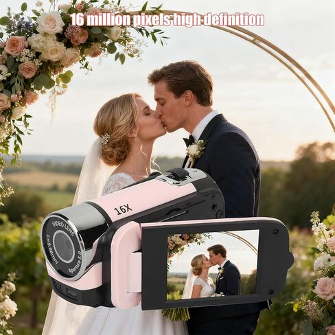 كاميرا فيديو Mjaie 16MP 720P رفيعة محمولة للسفر والمغامرات العائلية وتسجيل فيديو السفر بدقة كاملة in Kuwait